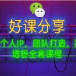 微商个人IP,团队打造,被动增粉全套课程