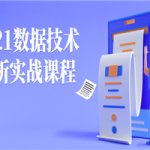 2021数据技术分析实战课程