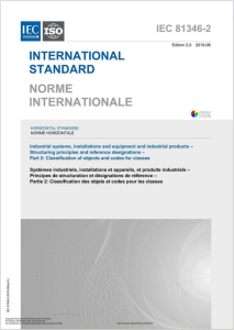 IEC 81346-2-2019 项目的分类与分类码